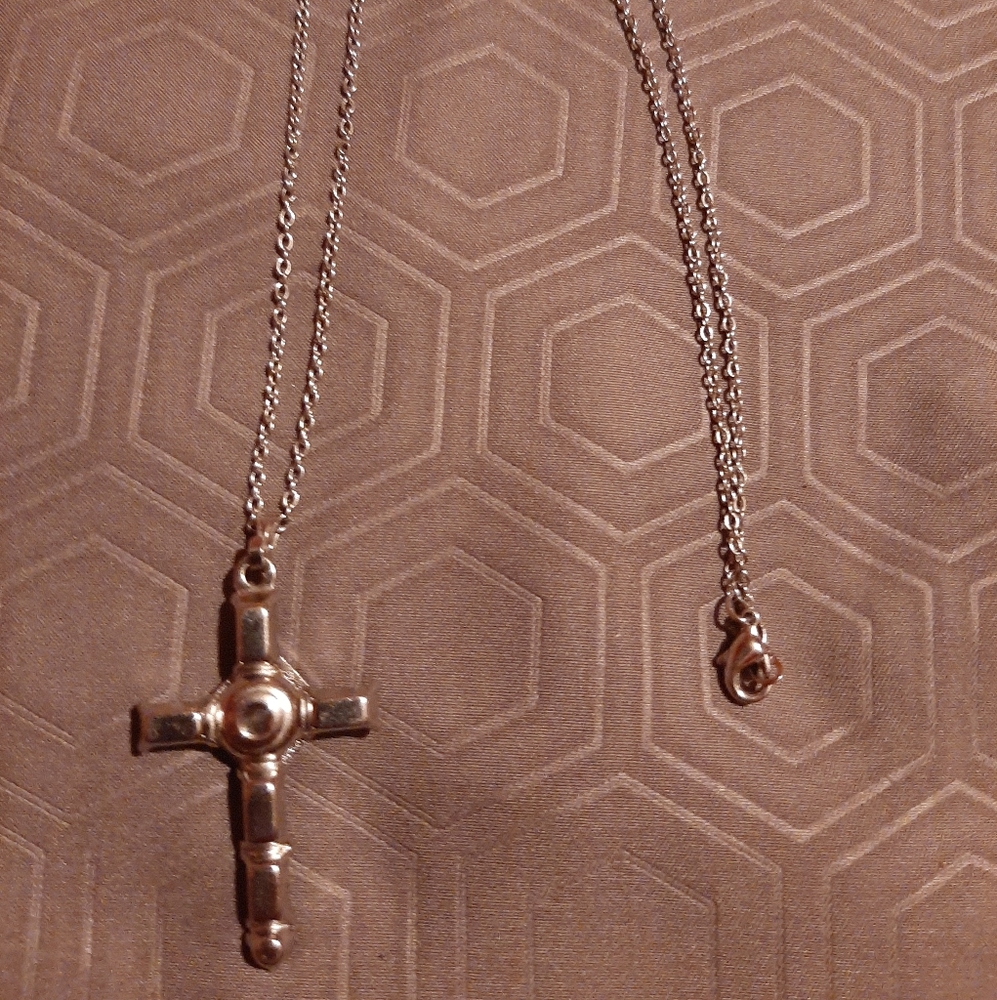 Stainless Steel Cross Pendant Necklace